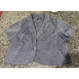 Sweet Suit Women Skirt‎ 2 Piece Set Gray 18W